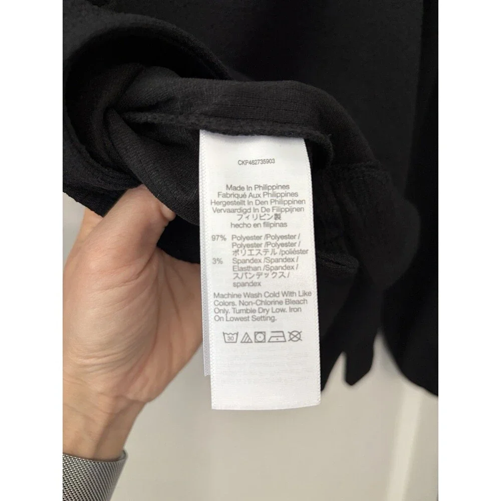 Madewell EUC Black Top Blouse XS Square Neck Puff Sleeve Romantic Feminine